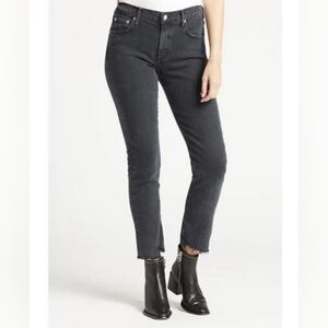 AGOLDE Toni Ankle Fray Hem Jeans